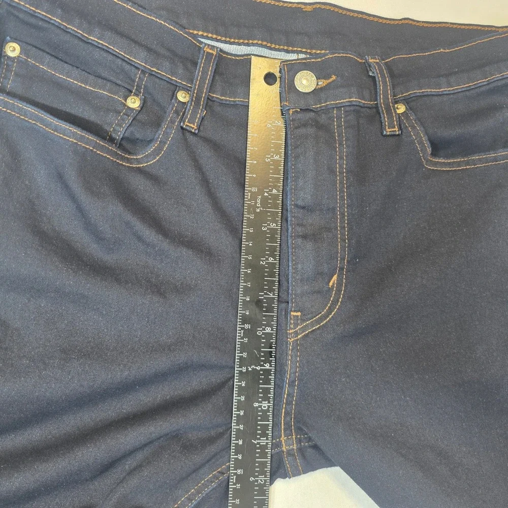 Levis 511 Slim Fit Jeans Mens 36x31 Dark Indigo Blue Denim Pants 04511-1652